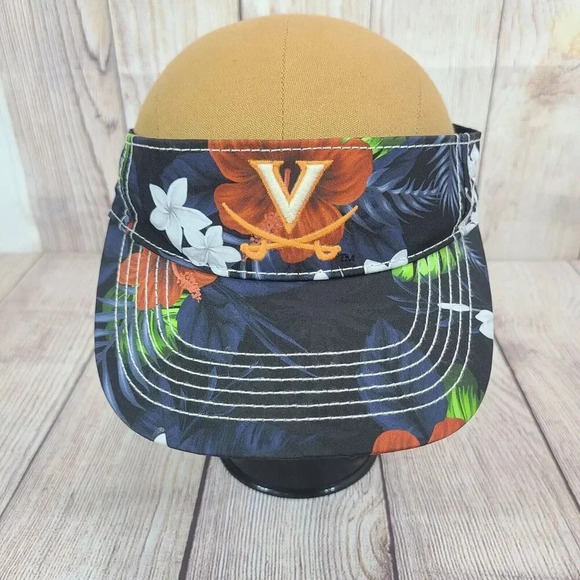 Top Of The World Virginia Cavaliers Tropical Visor One Size Fits All Hawaiian - Picture 2 of 8